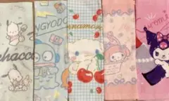 サンリオ　ハンドタオル　5枚