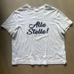 キラキラビーズ ロゴTシャツ 白T コットンTのサムネイル
