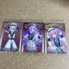 にじさんじ　ウエハース　魔界ノりりむ　周防サンゴ　壱百満天原サロメ　3点セット