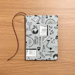 【 文庫本 】ブックカバー ハンドメイド ステーショナリー グレー