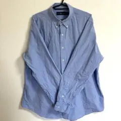 RALPH LAUREN ラルフローレン　ブルーチェック長袖シャツ　XLサイズ