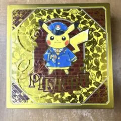 【モロゾフ】ポケモンストア 東京駅店 駅長ピカチュウ　空缶