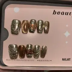 メタリックネイルチップセット