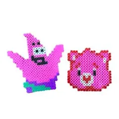 アイロンビーズ パトリックとクマ セット