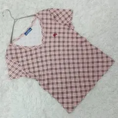 『バーバリーブルーレーベル』 (M) ノバチェックTシャツ 半袖カットソー