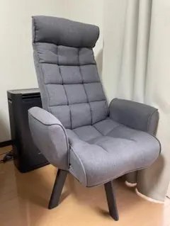 【2023年購入】アイリスオーヤマ 回転ファブリック椅子　FAC-KHB グレー