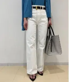 2023SS⭐︎ドゥーズィエムクラス⭐︎ホワイトタックバギーデニム36