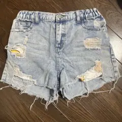 sheinショート丈デニムパンツ