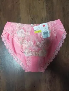 Triumph　ピンク レース装飾 ハイウエストショーツ