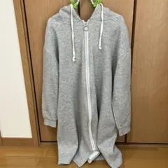 Milktea グレー フード付き ロングアウター