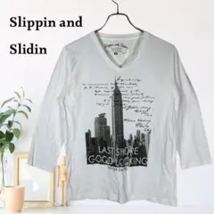 zB709【M】Slippin and Slidin グラフィック カットソー