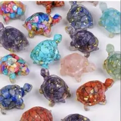 亀　オルゴナイト　ターコイズ