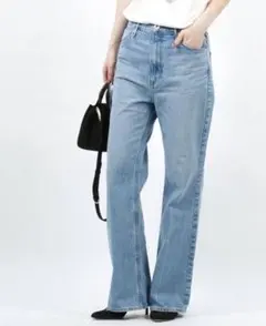 美品 アッパーハイツ THE DYLAN FLOW ルーズフレアデニム 25