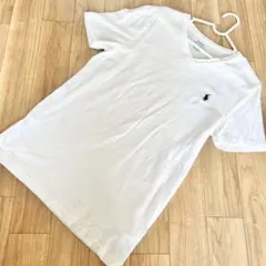 ラルフローレン Tシャツ ユニセックス Vネック 白T トップス 170 L M