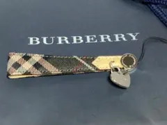 未使用バーバリーBurberry チェック柄 キーホルダー本物