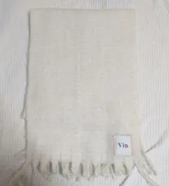 V inヤマダヤ購入♡ストールにもなります！フリンジマフラーキラキラオフホワイト