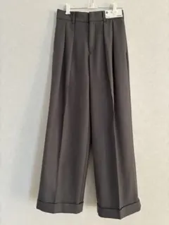 GU ★新品タグ付 S インタックワイドパンツ グレイ