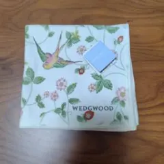 WEDGWOOD 花と鳥のハンカチ 約25cm