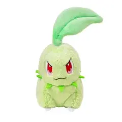 中国限定】ポケモン チコリータ可動ぬいぐるみ 頭の葉っぱ動きます