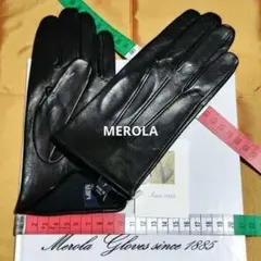 試着のみ7.5 メローラ ナッパ黒 ライニングなし グローブ革手袋 MEROLA 試着のみ7.5 メローラ ナッパ黒 ライニングなし グローブ革手袋 MEROLA