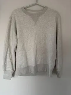 グレー クルーネック トレーナー