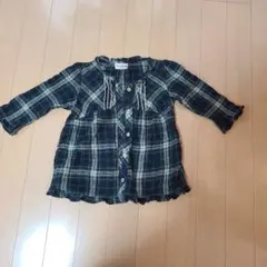 PerLaBambino チェック柄 七分袖シャツ 110