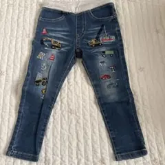 クレードスコープ 刺繍デザイン デニムパンツ 100cm