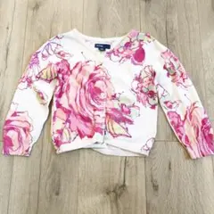babyGAP 花柄　コットンニットカーディガン  90 18-24month