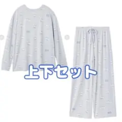 ジェラピケ×サンリオ シナモロール 総柄上下セット