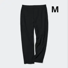 Mサイズ メンズ ユニクロ ウルトラストレッチアクティブテーパードパンツ 黒