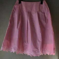 桜色　裾刺しゅうスカート♡イマージュのサムネイル