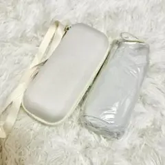 折りたたみ傘 ケース付き アイボリー 軽量 コンパクト 持ち運び便利 上品