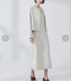 【新品未使用】CEDNIE バックファスナーワンピース　Mサイズ