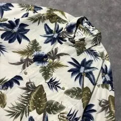 90s pierre cardin コットン アロハシャツ ヤシの木 ボタニカルのサムネイル