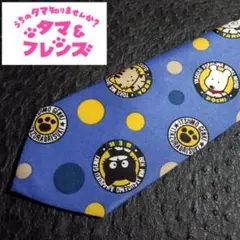 L136 90s美品◆ タマ＆フレンズSEGA1995 キャラクター総柄ネクタイ
