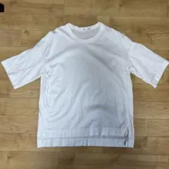 UNIQLO ユニクロ　＋J ホワイト Mサイズ Tシャツ クルーネック