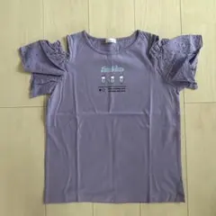 JENNI love パープル オープンショルダー Tシャツ 150のサムネイル