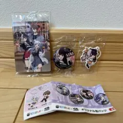 びっくらぽん　にじさんじ　オリジナル缶バッジ　めじるしチャーム　カード　夜見れな