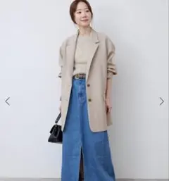 美品 SLOBE IENA 24AW PE SHARK ビッグジャケット グレー - メルカリ
