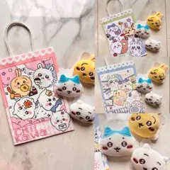 ちいかわ ハチワレ うさぎ ぬいぐるみバッジ 3点セット 選べる 紙袋付き