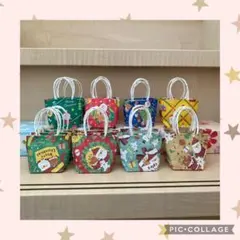 ミニ紙袋　ハンドメイド　クリスマス　デザインペーパー