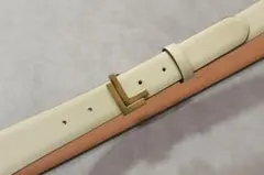 LARDINI★新品 ラルディーニ ベージュスウェードのリングベルト おそらくリバーシブル 80～95cm程度 巾着ケース付き