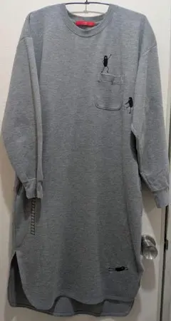 グラニフ graniph スウェットワンピース グレー