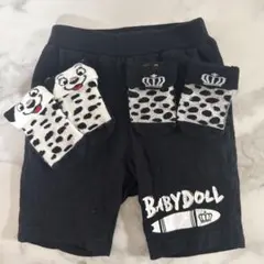 BABYDOLL ベビー靴下 半パン90