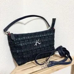 美品 Kitamura キタムラ ショルダーバッグ ツイード レザー 2way