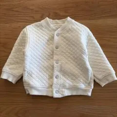 オフホワイト キルティング 80cm ブルゾン　アウター