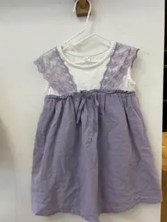 après les cours ラベンダーワンピース 90cm