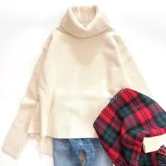 タグ付き新品 フレームワーク ウールカシミヤ タートルプルオーバー