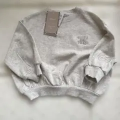 しまむら　choco 袖刺繍　裏毛トレーナー　90cm