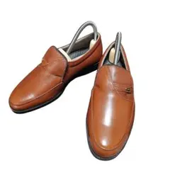 【美品】celand ビジネスシューズ スリッポン ブラウン 24cm 3E